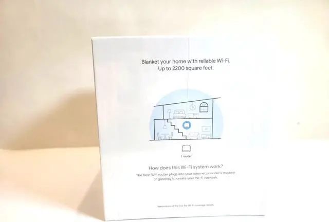 Alt view image 6 of 7 - Google Nest Wifi - AC2200 - GA00595 Mesh WiFi System - Wireless 1 Pack - New