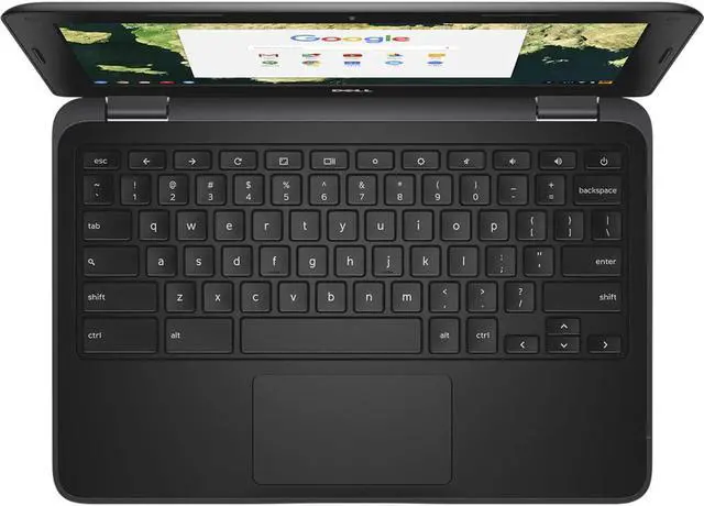 Alt view image 3 of 7 - Dell Chromebook 3180 Touchscreen Laptop 11.6" (Celeron N3060 4GB Ram 32GB SSD)