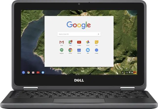 Main image of Dell Chromebook 3180 Touchscreen Laptop 11.6" (Celeron N3060 4GB Ram 32GB SSD)