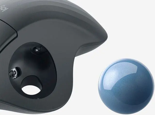 Alt view image 3 of 5 - Logitech Ergo M575 Wireless Trackball Mouse - Dual Connectivity - Graphite