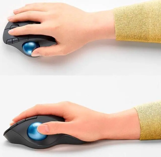 Alt view image 4 of 5 - Logitech Ergo M575 Wireless Trackball Mouse - Dual Connectivity - Graphite