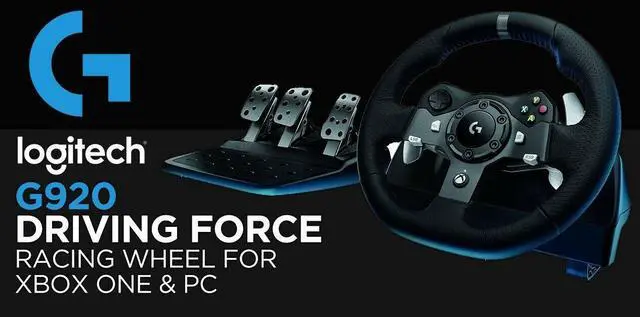 Alt view image 3 of 7 - Logitech G920 Xbox Driving Force Racing Wheel for Xbox One and PC (941-000121)