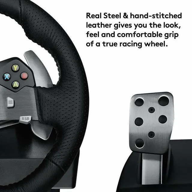 Alt view image 4 of 7 - Logitech G920 Xbox Driving Force Racing Wheel for Xbox One and PC (941-000121)
