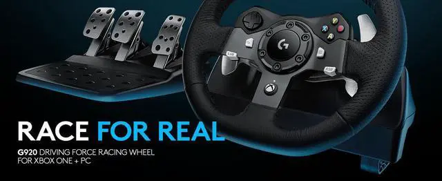 Alt view image 6 of 7 - Logitech G920 Xbox Driving Force Racing Wheel for Xbox One and PC (941-000121)