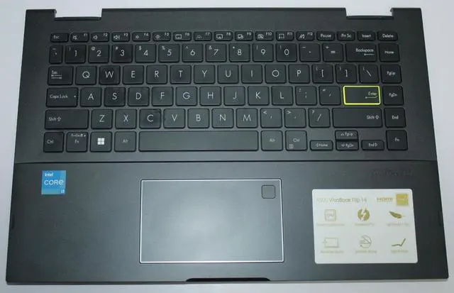 Main image of Genuine Asus vivoBook Flip TP470E TP470EA Palmrest with Keyboard 13N1-BXA0D01