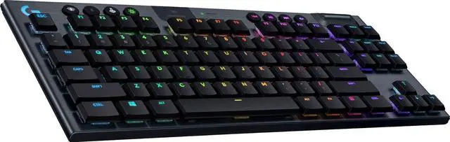 Alt view image 2 of 7 - Logitech G915 LIGHTSPEED TKL Wireless Mechanical Clicky Switch Gaming Keyboard