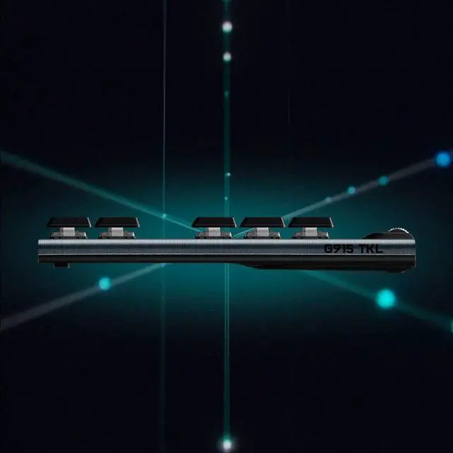 Alt view image 5 of 7 - Logitech G915 LIGHTSPEED TKL Wireless Mechanical Clicky Switch Gaming Keyboard