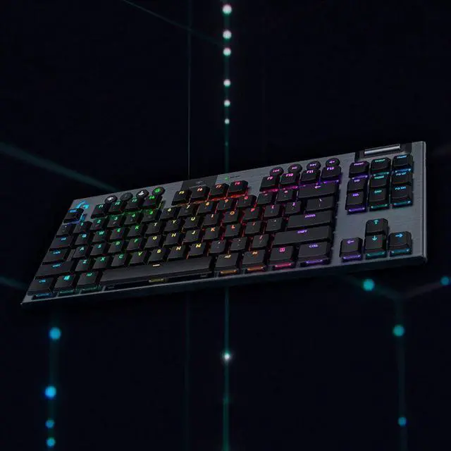 Alt view image 6 of 7 - Logitech G915 LIGHTSPEED TKL Wireless Mechanical Clicky Switch Gaming Keyboard