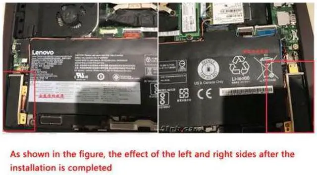 Alt view image 6 of 6 - For Lenovo ThinkPad X1 Carbon 6th gen WLAN+WWAN 3G 4G Antenna 01LV468 01LV467