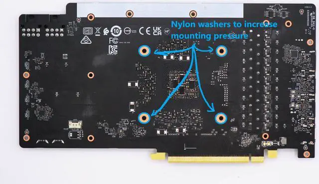 Alt view image 6 of 7 - XPC 20 W/mK Thermal Pad Set MSI RTX 3070 Ti Gaming X Trio Full Set Front Back