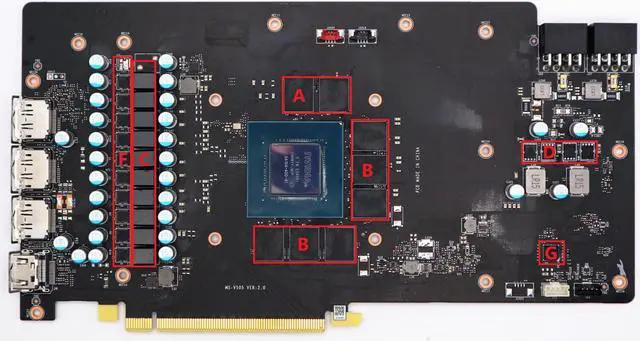 Alt view image 2 of 7 - XPC 20 W/mK Thermal Pad Set MSI RTX 3070 Ti Gaming X Trio Full Set Front Back