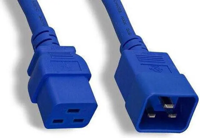 Main image of 8Ft BLU Power Cable for CAB-C19-CBN CABC19CBN Cisco Cabinet Jumper Cord