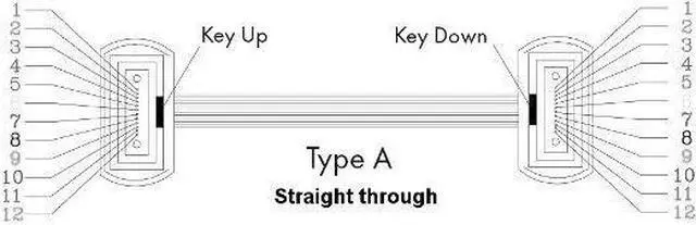 Alt view image 3 of 3 - Kentek 5 Meter MTP Type A OM4 50/125 Multi-Mode 12 Fibers Trunk Cable OFNP MPO