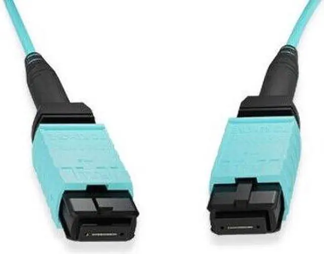 Alt view image 2 of 3 - Kentek 5 Meter MTP Type A OM4 50/125 Multi-Mode 12 Fibers Trunk Cable OFNP MPO