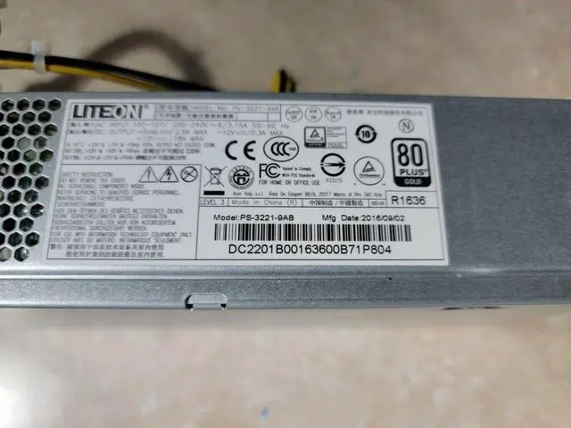 Alt view image 2 of 4 - Acer Veriton X4640G X6640G Computer Power Supply PS-3221-9AB TESTED SHIPS QUIK