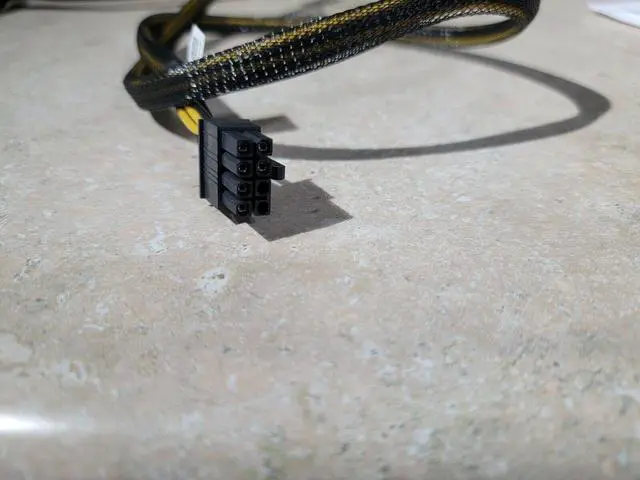 Alt view image 2 of 4 - Dell T5820 Cable 76VYK 076VYK 8 pin male to 6+2 pin male 27" long