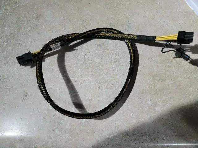 Main image of Dell T5820 Cable 76VYK 076VYK 8 pin male to 6+2 pin male 27" long