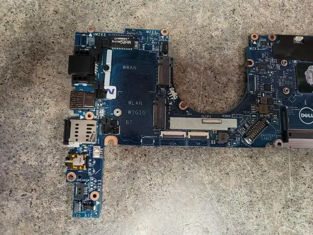 Alt view image 3 of 7 - Dell Latitude 7280 Motherboard with 2.8GHz i7-7600U Processor R5YF6 Ships Quik