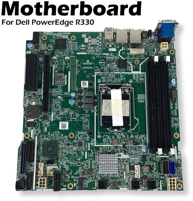 Alt view image 2 of 7 - Dell PowerEdge R330 Motherboard DDR4 LGA1150 1333MHz SATA 2.0 F93J7 FF8V4