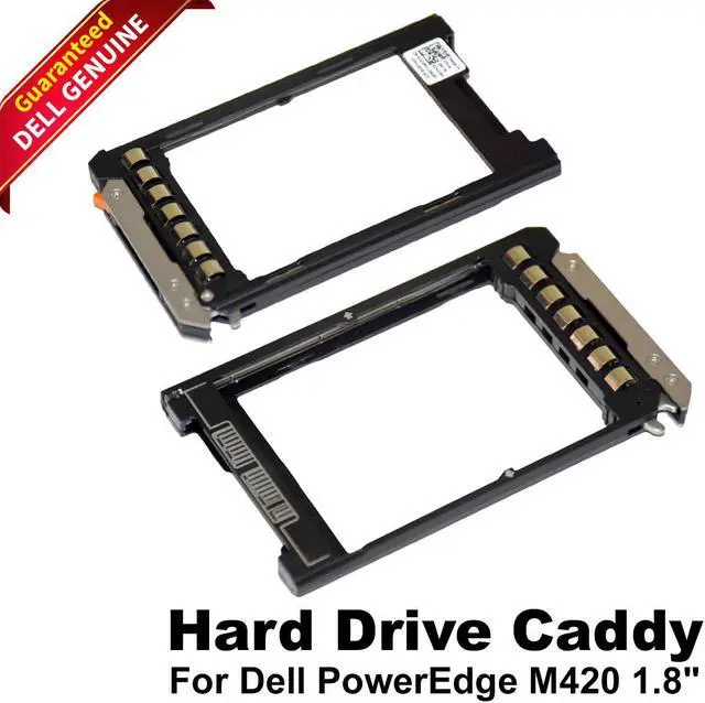 Main image of Lot of 10 DELL POWEREDGE M420 R730XD FC630 1.8" HARD DRIVE SSD TRAY CADDY JV1MV