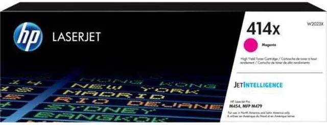 Main image of HP 414X High Yield Magenta Original LaserJet Toner Cartridge, ~6,000 pages,