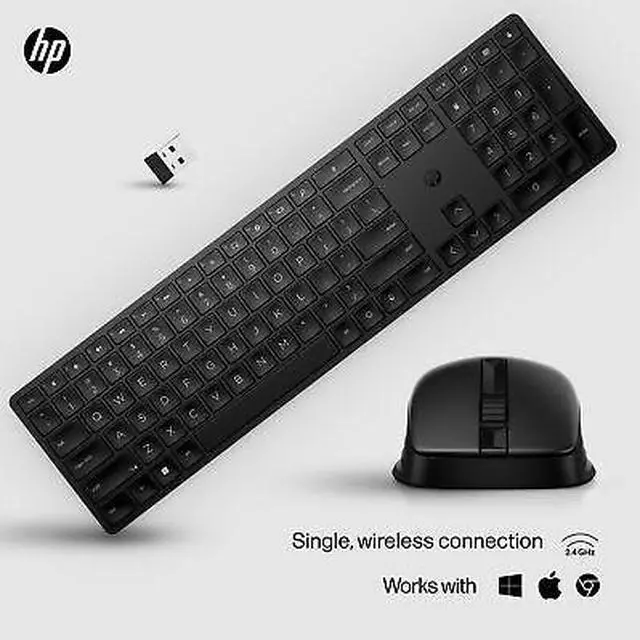 Alt view image 6 of 7 - HP 650 Wireless Keyboard and Mouse Combo