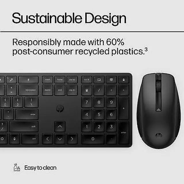 Alt view image 7 of 7 - HP 650 Wireless Keyboard and Mouse Combo