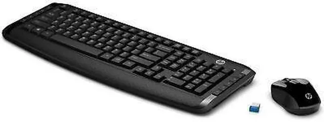 Alt view image 3 of 4 - HP Wireless Keyboard and Mouse 300, Black,,3ML04AA#ABL