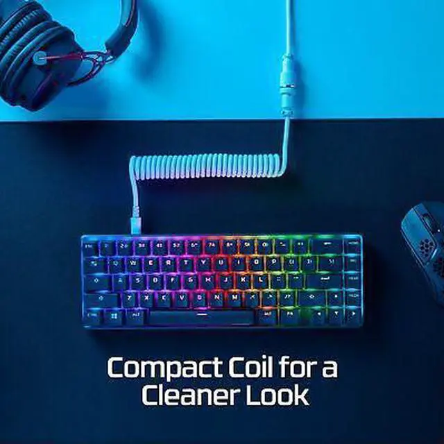 Alt view image 7 of 7 - HyperX USB-C Coiled Cable Gray-Black