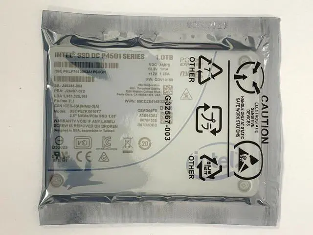 Alt view image 2 of 3 - Intel SSDPE7KX010T701 DC P4501 1Tb PCI Express 3.0 x4 2.5-Inch TLC SSD