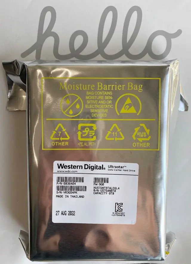 Main image of NEW!!! WESTERN DIGITAL HUS728T8TALE6L4 8TB 7.2K SATA 6GB/S 256MB 3.5" HARD DRIVE - OEM