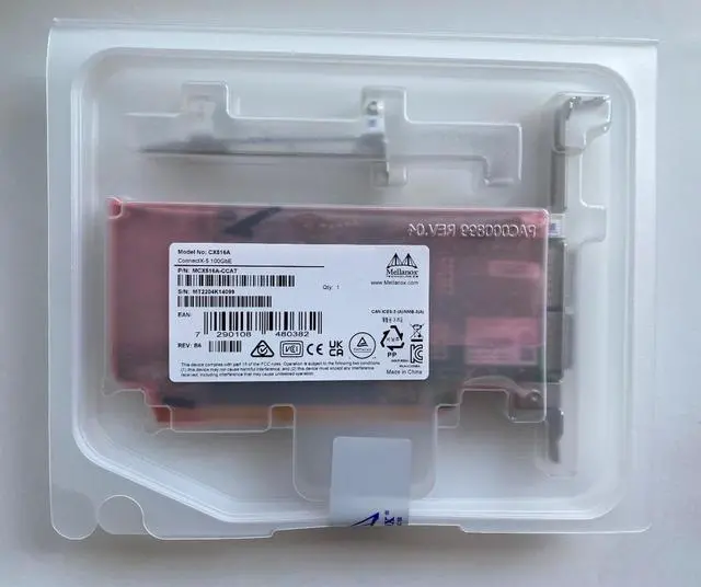 Main image of NEW!!! MELLANOX MCX516A-CCAT CX516A-CCAT CX516A CONNECTX-5 100GBE DUAl-PORT NIC