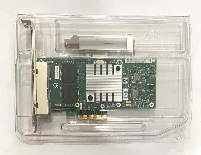 Main image of HP NC365T 4-port Ethernet Server Adapter 593743-001 593720-001 with BRACKETS