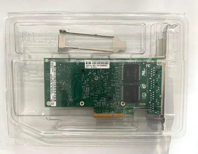 Alt view image 2 of 3 - HP NC365T 4-port Ethernet Server Adapter 593743-001 593720-001 with BRACKETS