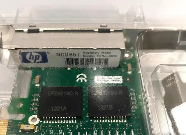 Alt view image 3 of 3 - HP NC365T 4-port Ethernet Server Adapter 593743-001 593720-001 with BRACKETS