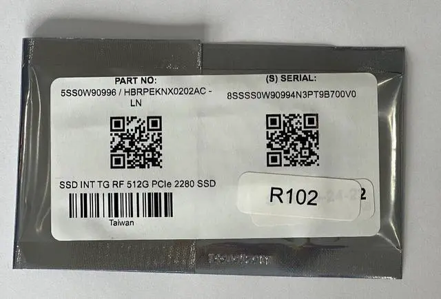 Alt view image 2 of 2 - HBRPEKNX0202AC LENOVO SSS0W90994 SSD 512GB YOGA C740-15IML 81TD (CA210)