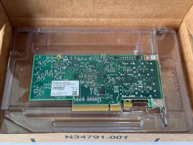 Alt view image 2 of 2 - CX312A Mellanox ConnectX-3 EN Dual Port SFP+ PCI Card MCX312A-XCBT High Profile