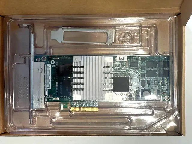 Alt view image 2 of 2 - HP NC364T PCI-E 4-PORT GIGABIT SERVER ADAPTER B 436431-001 BOTH BRACKETS