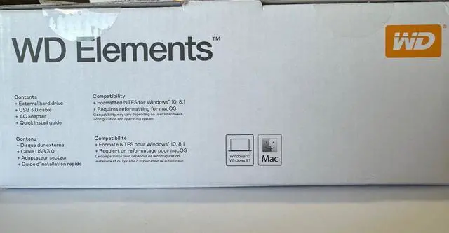 Alt view image 3 of 4 - WD 14TB Elements Desktop External Hard Drive - WDBWLG0140HBK-NESN Lightly