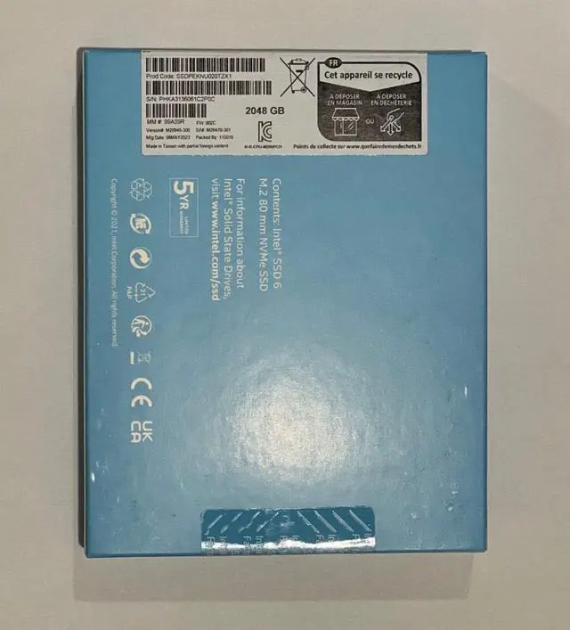 Alt view image 2 of 2 - FACTORY SEALED INTEL 670p SERIES SSDPEKNU020TZX1 2TB 2280 3D QLC NAND NVMe SSD6