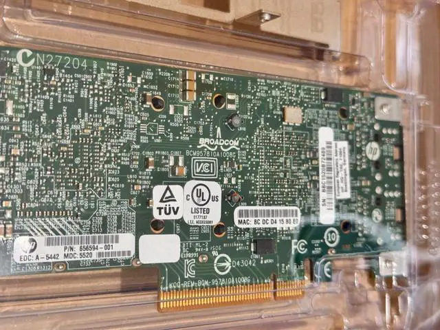 Alt view image 4 of 4 - HP 656594-001 DUAL PORT 10GB PCI-E 2.0 530T ETHERNET ADAPTER CARD