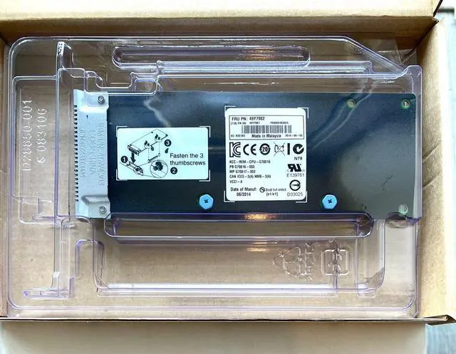 Alt view image 2 of 2 - 49Y7982 49Y7981 A3JS LENOVO Intel X520 Dual Port 10GbE SFP+ Embedded Adapter NEW