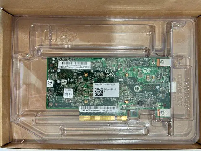 Main image of (NOT FOR HOME PC!) HP SmartHBA 2100-4i4e/HPWS SAS Adapter 858096-001 12GB/s X8 PCIe Raid