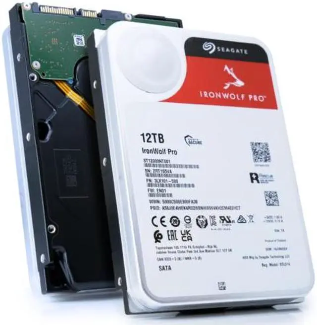 Main image of Seagate IronWolf Pro 12TB 7.2K RPM SATA 6Gb/s 3.5in Enterprise HDD ST12000NT001
