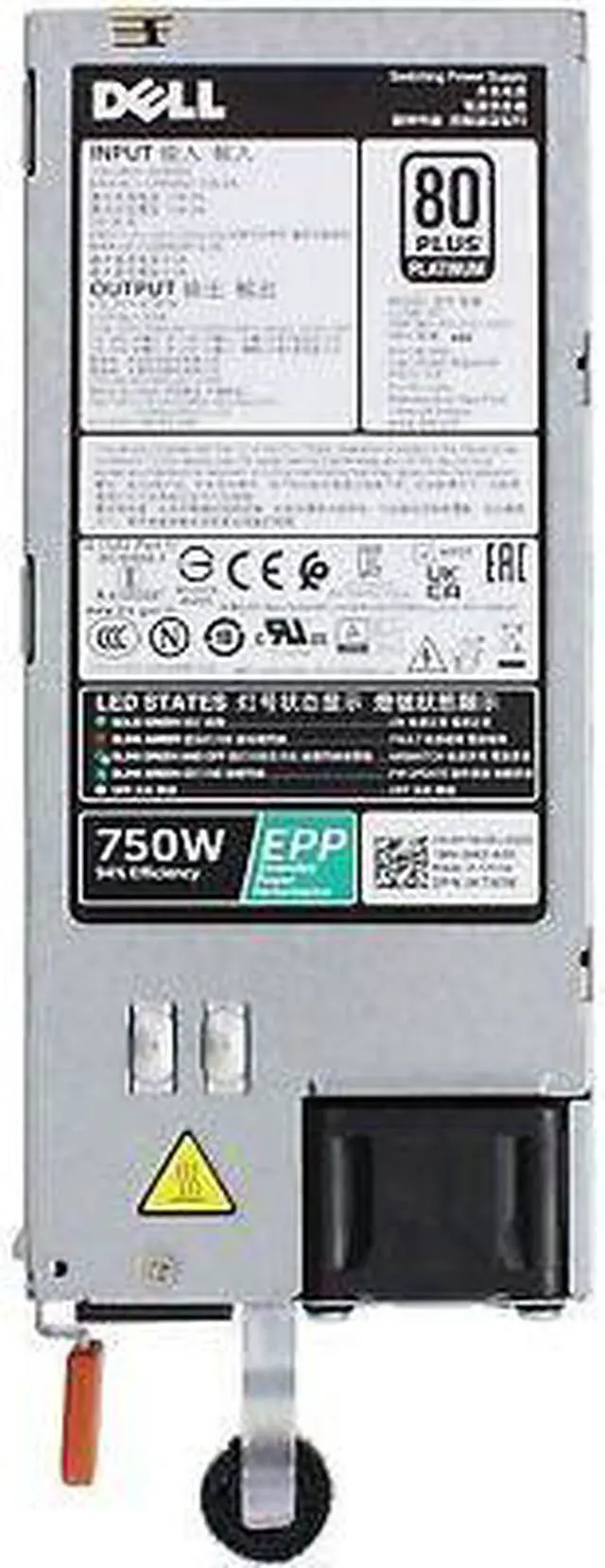 Alt view image 5 of 5 - Dell 750W EPP 80+ Platinum PSU (KTW3M) - OEM