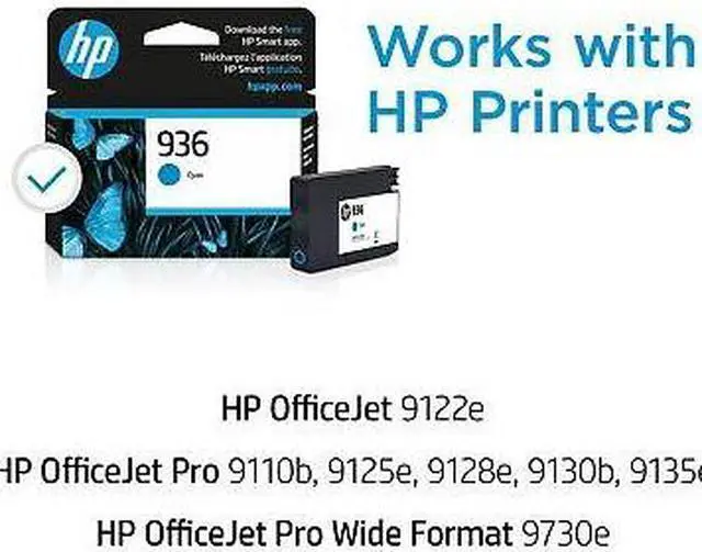 Alt view image 4 of 5 - HP 936 Cyan Original Ink Cartridge, ~800 pages, 4S6U9LN