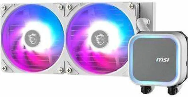 Alt view image 2 of 4 - MSI MAG Coreliquid A13 240 Cooling Fan/Radiator/Water Block/Pump (cla13240wt) - OEM