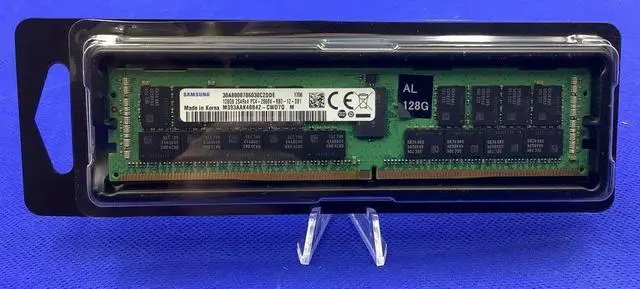 Alt view image 2 of 2 - (NOT FOR HOME PC!) M393AAK40B42-CWD SAMSUNG 128GB 2S4Rx4 PC4-2666V DDR4 ECC RDIMM Server Memory - OEM