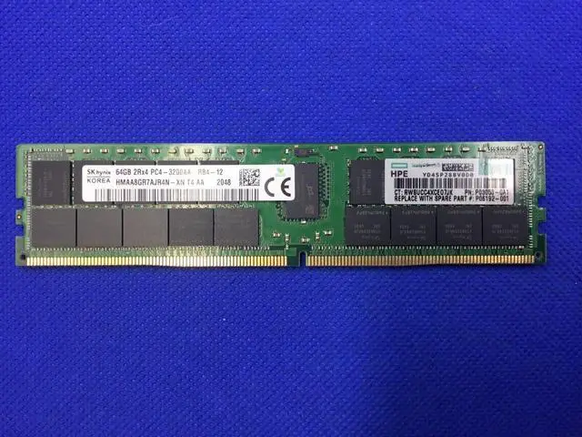 Alt view image 3 of 3 - P03053-0A1 HPE 64GB 2RX4 DDR4-3200Mhz REGISTERED SMART MEMORY P00930-B21 - OEM