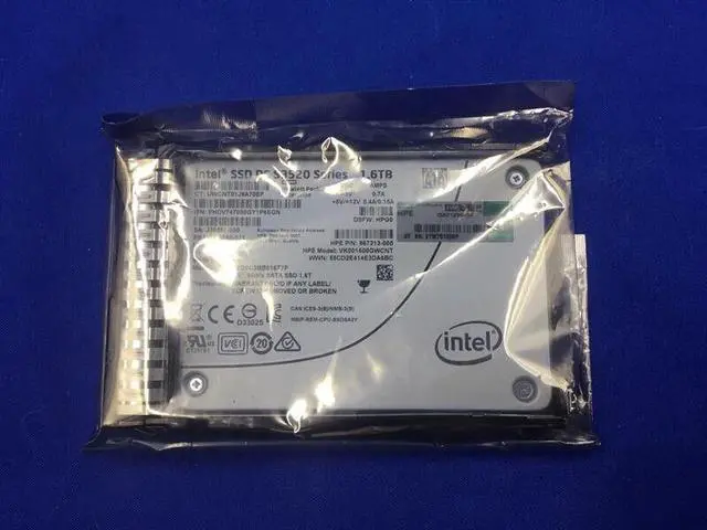 Main image of 869386-B21 HPE 1.6TB SATA 6G Read Intensive SFF (2.5in) SC DS SSD 869581-001